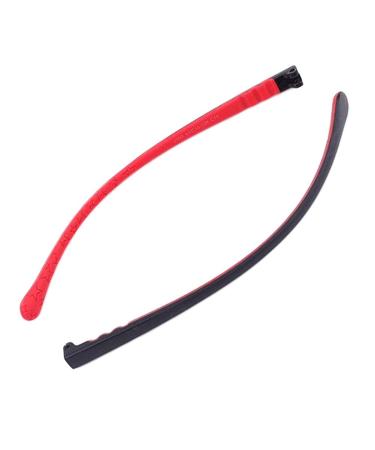 Vekker Brillenb gel replacement1 pair of silicone glasses for children parts universal student myopia framework repair spare glasses red