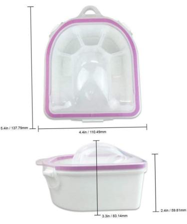 Acetone Resistant Soak Off Bowl Warm Nail Spa Bowl Double Layer Hand Manicure Tool for Salon or Home Use 1PC - Buy Online on GoSupps.com