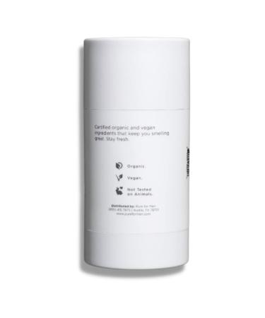 Pure For Men Aluminum-Free Deodorant | Clean Organic Vegan Formula with Vitamin B, Shea Butter, Coconut Oil | Safe for All Skin Types | Unscented 2.65 oz - Buy Online on GoSupps.com