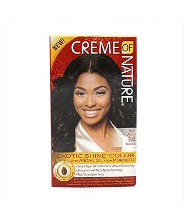 Cream of nature argan color soft black 3.0
