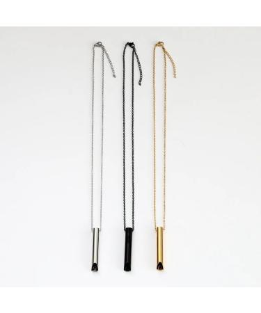 Stainless Steel Anxiety Breathing Necklace Stress Relief Meditation Necklaces Yoga Ritual Quit Smoking Anxiety Relief Jewelry - Buy Online on GoSupps.com