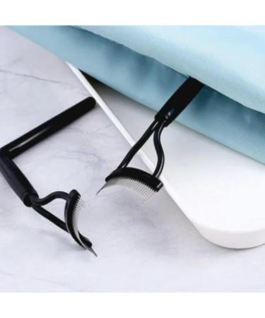 Shop Foldable Eyelash Curler with Metal Teeth - Black Eyelash Separator for Perfect Makeup - Buy Online on GoSupps.com