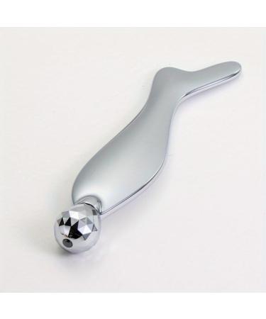 Buy Silver Face Massage Roller & Gua Sha Scraping Board | Facial Massager for Lifting & Relaxation - International Shipping - Buy Online on GoSupps.com