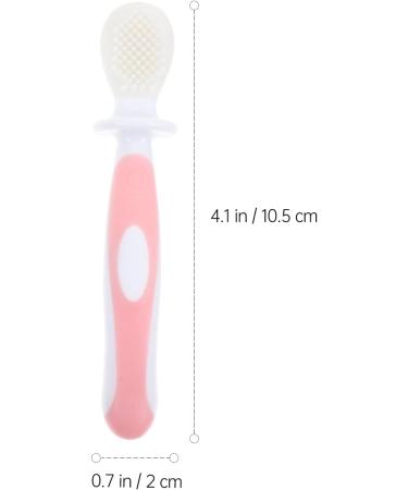 Healeved Silicone Toothbrush for Kids - Tooth Cleaning Brush Tool Dental Care Cleaning Accessories - Pink (1 Pack) - Buy Online on GoSupps.com