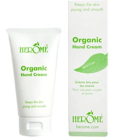 Herome Organic & Pure Hand Cream - Daily Hand Cream - 100% Natural & Vegetable Oils - 75ml - Buy Online on GoSupps.com