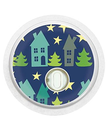 Sticker for FreeStyle Libre 3 Sensor 2x Winter City myDili Diabetes
