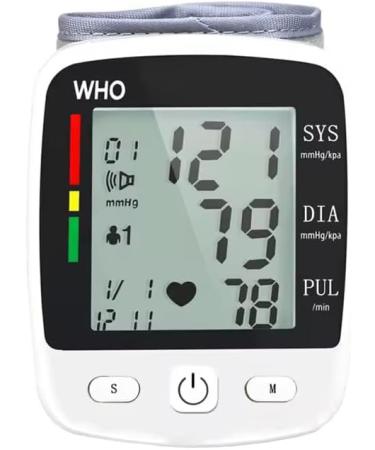 Buy Rechargeable Digital Wrist Cuff Blood Pressure Monitor - Smart Voice Sphygmomanometer with Large Screen & 180 Memory Records - International Shipping Available - Buy Online on GoSupps.com