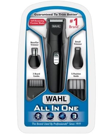 W.AHL All-in-One Rechargeable Beard & Mustache Trimmer for Men - Precision Grooming Tool in Black | International Shipping Available - Buy Online on GoSupps.com