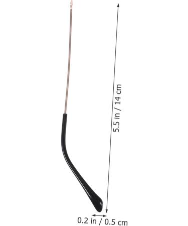 Plafope Rose Gold Sunglasses Repair Set - 1 Pair Schnapps Glasses Holder & Replacement Components - Perfect Glasses Bracket for Arm & Legs (14.00x0.50x0.40cm) - Buy Online on GoSupps.com