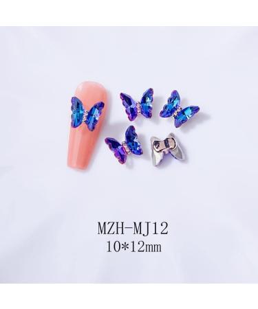 3D Nail Art Rhinestone Crystal AB Butterfly Charms Sparkle Nail Decoration Jewerlry Hand Craft DIY Accessories (MJ12) - Buy Online on GoSupps.com