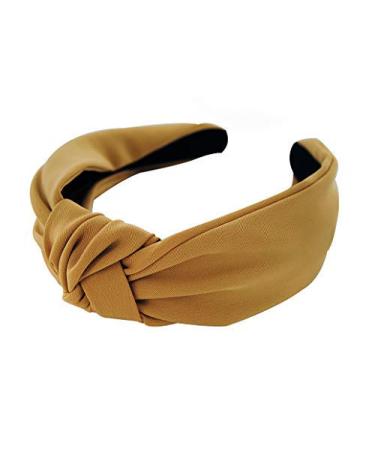 axy fabric headband with knot-vintage-beautiful ladies headband hair accessory headband HR35 (yellow) - Buy Online on GoSupps.com