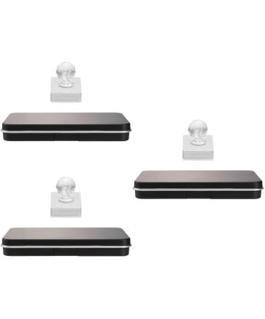 minkissy minkissy Set of 3 Makeup Storage Trays Compact Multi-Grid Box for Eyeshadow Blush and Lipstick for Travel