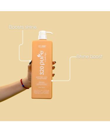 320Pure Moisture Lock Conditioner - Professional Salon Quality for Superior Softness Shine & Elasticity - 32oz - International Shipping Available - Buy Online on GoSupps.com