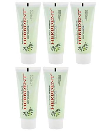 Herbdent Ayurvedic Tooth Gel - Without Fluoride - 100% Vegan - 80 ML (5 x 80 ml) - Buy Online on GoSupps.com