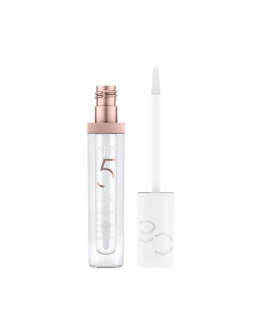 Catrice Power Full 5 Liquid Lip Balm LipGloss Lip Gloss No. 090 Luminous Shine transparent nourishing protective smoothing with vitamins glossy vegan without alcohol without parabens (4.5 ml)