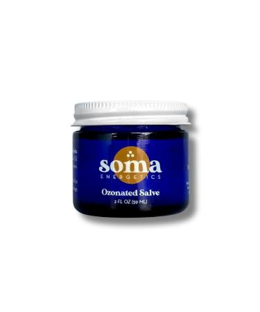 Ozonated Organic Salve - Soothing and Restoring Skin Repair Relief for Joint Pain Sciatica and Sore Muscles Eczema Relief Dermatitis Acne Rashes and Skin Irritation (2 oz)
