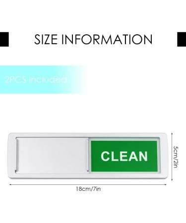 2 Pieces Dishwasher Clean Dirty Sign Slide Clean Dirty Indicator Easy to Read Clean Dirty Sign with Clear Bold and Colored Text for Dishwasher silver - Buy Online on GoSupps.com