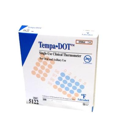 3M Tempadot Thermometers - Model 5122 - Box Of 100