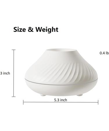 Marzius Flame Aroma Diffuser & Humidifier | 7 Color Night Light | Essential Oil Diffuser for Home Bedroom Yoga Office | Waterless Auto-Power-Off (White) - Buy Online on GoSupps.com