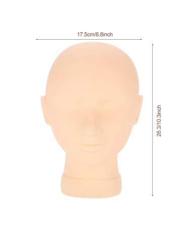 Professional Silicone Make-Up Practice Head for Cosmetology | Eyelash Extension & Hair Styling Training - Buy Online on GoSupps.com