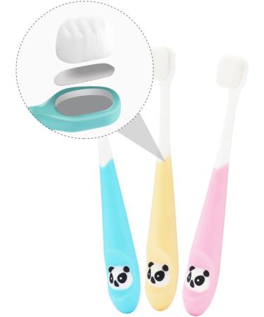SEWOART 3pcs Children's Toothbrush Set - Fun 3D Training Brushes for Effective Teeth Cleaning - Safe Abs Material - Buy Online on GoSupps.com