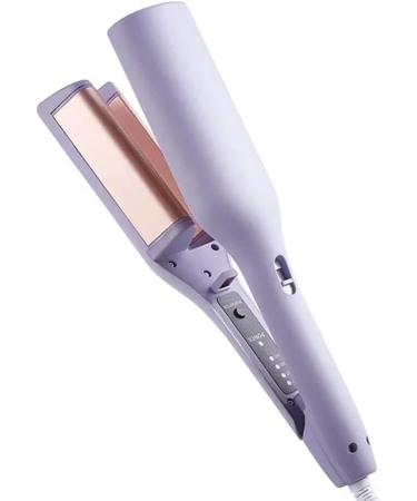 French Wave Curling Iron Rommantic French Egg Roll Curling Iron Egg-Roll Hairstyle Water Ripple V-Shaped 32mm Curling Wand (Purple) - Buy Online on GoSupps.com