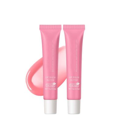 Lip Balm For Pink Lightening Treatment, Lip Balm Care, Cherry Blossom Lip Balm, Moisturizing Peeling Lighten Lips (Pink sugar 2PCS)