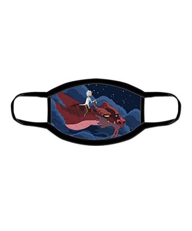 Rick & Morty Rick Riding Balthromaw Washable Cloth Face Mask (Officially Licensed)