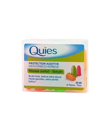 Quies Rubber Foam Ear Plugs - 6 Pairs for Superior Noise Reduction - Buy Online on GoSupps.com