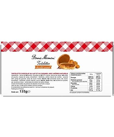BONNE MAMAN - Chocolate and Caramel Tartlets 135G - Pack of 4 - Buy Online on GoSupps.com