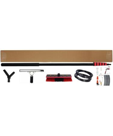 Window Cleaning Brush Window Cleaning Kit with Extension Pole Water Fed Pole Brush System Teleswindow Cleaning Tools/5.4 M/17.7 Ft 55cm Brush Head 7M/24FT - Buy Online on GoSupps.com