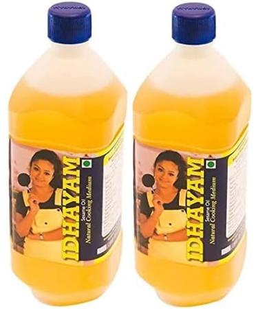 Seelans Idhayam Gingelly Oil | Til Seed Oil | Sesame Seed Oil | Edible Vegetable Oil 1 LTR pack of 2 - Buy Online on GoSupps.com