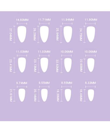 24pcs False Nail Press on with Glue Full Coverage Nail Patch Nail Manicure Patch French Wear Nail (Color : 4) - Buy Online on GoSupps.com