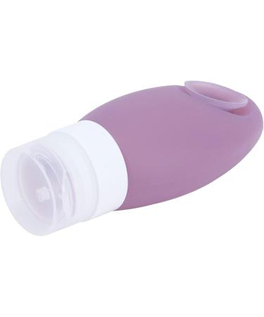 TOPINCN Travel Bottle Innovative Travel Bottle with Suction Cup Portable Silicone Cosmetic Storage Bottle for Outdoor 12x6x3.3cm (Purple) - Buy Online on GoSupps.com