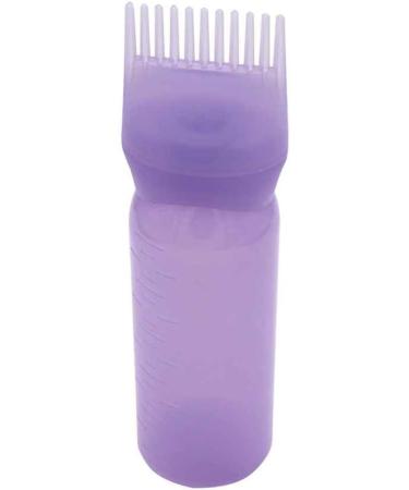 Hair Dyeing Treatment Oil Cream Shampoo Bottle Oil Coloring Dispensing Applicator Brush Tip Tool 120ML purple - Buy Online on GoSupps.com
