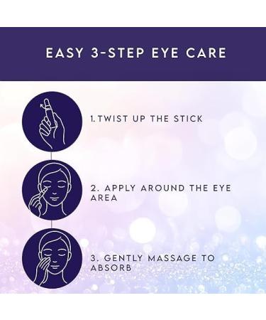 Evdayam Eye Cream for Dark Circles and Puffiness 2 packs Under Eye Balm Stick with Caffeine Eye Brightener Stick for Eye Bags Wrinkles Fine Lines  - Buy Online on GoSupps.com