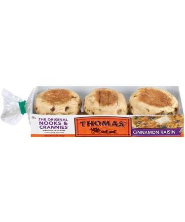 Thomas': Cinnamon Raisin 6 Ct English Muffins, 13 Oz Pack of 2