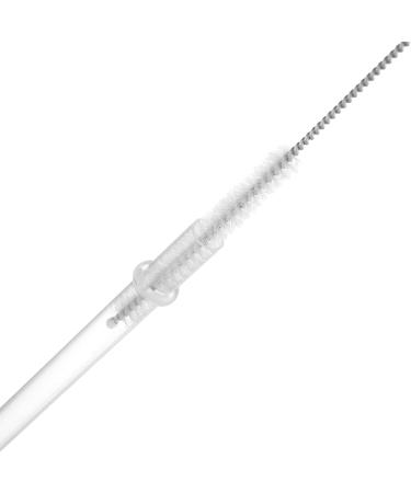 ALINK 12-Pack 10.5 Reusable Clear Plastic Straws with Cleaning Brush - Eco-Friendly Tumbler Straws for Drinks - Pack of 12 - Buy Online on GoSupps.com