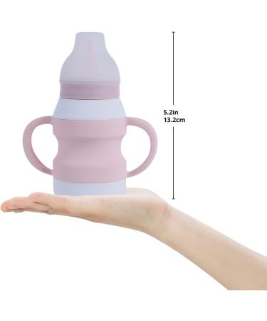 YRHH Toddler Sippy Cups with Straws-Spill Proof Silicone Transition Straw Sippy Cup for 6+ Months Baby  6 Ounce (Pink) - Buy Online on GoSupps.com
