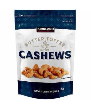 Generic Kirkland Signature Butter Toffee Flavored Cashews - 24oz