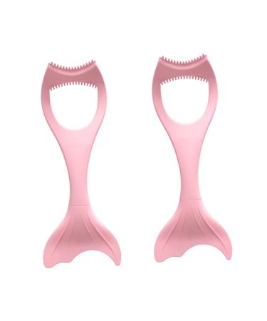 Didiseaon 2pcs Eyeliner Auxiliary Artifact Silicone Molds Winged Eyeliner Tool Women Make up Tools Extender 15X4.5CMx2pcs Pinkx2pcs