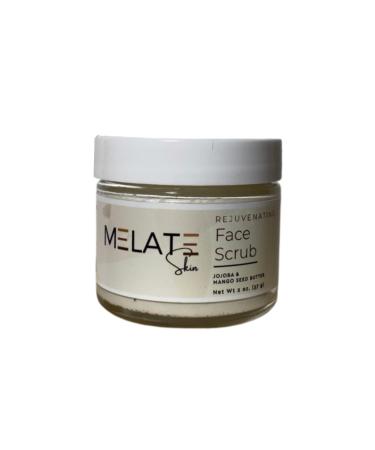 MELATE Skin - Rejuvenating Face Scrub with Vitamin E & Castor Oil | Exfoliating Cleanser