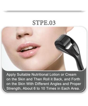 Beard Roller 0.5mm - Derma Roller for Beard Growth & Skin Care | Micro Needle Roller for Men & Women - Buy Online on GoSupps.com