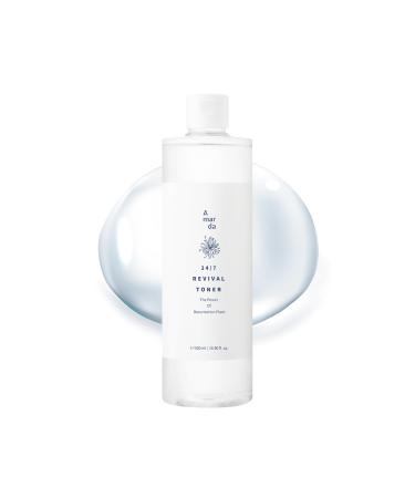 A MAR DA 24/7 Revival Toner 500ml (16.9 fl.oz.) Hydrating & Calming Facial Toner for Sensitive Skin pH-Balancing Deep Hydration with Centella Asiatica Glycoin Glacier Water