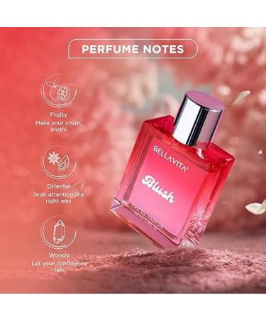 Blush Woman Eau De Parfum Perfume with Red Fruits Moss Vanilla & Sandalwood|Premium Long Lasting Musky and Woody Fragrance for Women 100ML - Buy Online on GoSupps.com