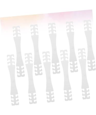 Minkissy 10-Pack Mask Accessories - Ear Cable Extension Buckles for Comfortable Face Covering - White 15x2cm - Buy Online on GoSupps.com