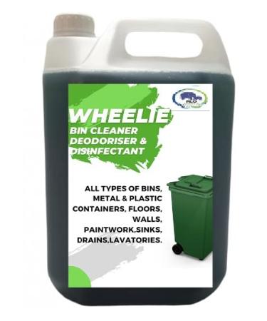 FILO Wheelie Bin Cleaner Disinfectant & Deodorizer Pine 5L - For Outside Bins Plastic Containers Floors Walls Paintwork Sinks Drains | All-Purpose Odour Remover & Freshener.
