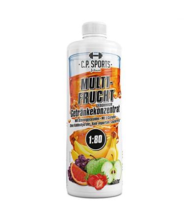 C.P. Sports Beverage Syrup - Sugar-Free Multi-Fruit Drink Concentrate with Vitamins | 1L + Pump Donor | Perfect for Hydration During Sports - Buy Online on GoSupps.com