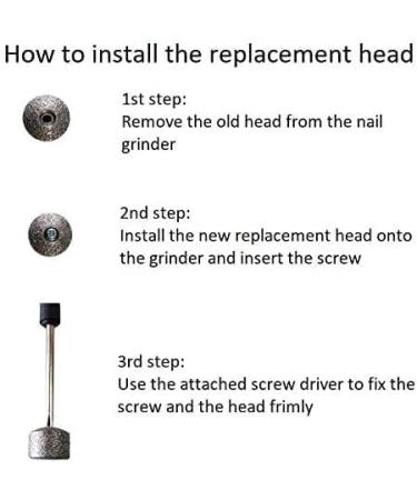 Casifor Dog Claw Grinder Accessories - 2 Replacement Heads & 1 Dust Trap Cap | Compatible with B08RDTT6G2 - Buy Online on GoSupps.com