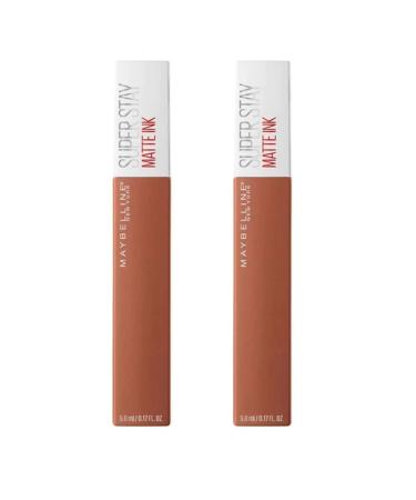 Pack of 2 Maybelline New York SuperStay Matte Ink Liquid Lipstick Fighter 75 0.17 Fl Oz (Pack of 2) 75 Fighter